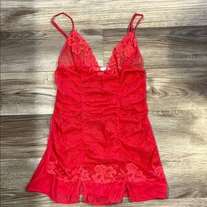 Elegant Red Lace Camisole